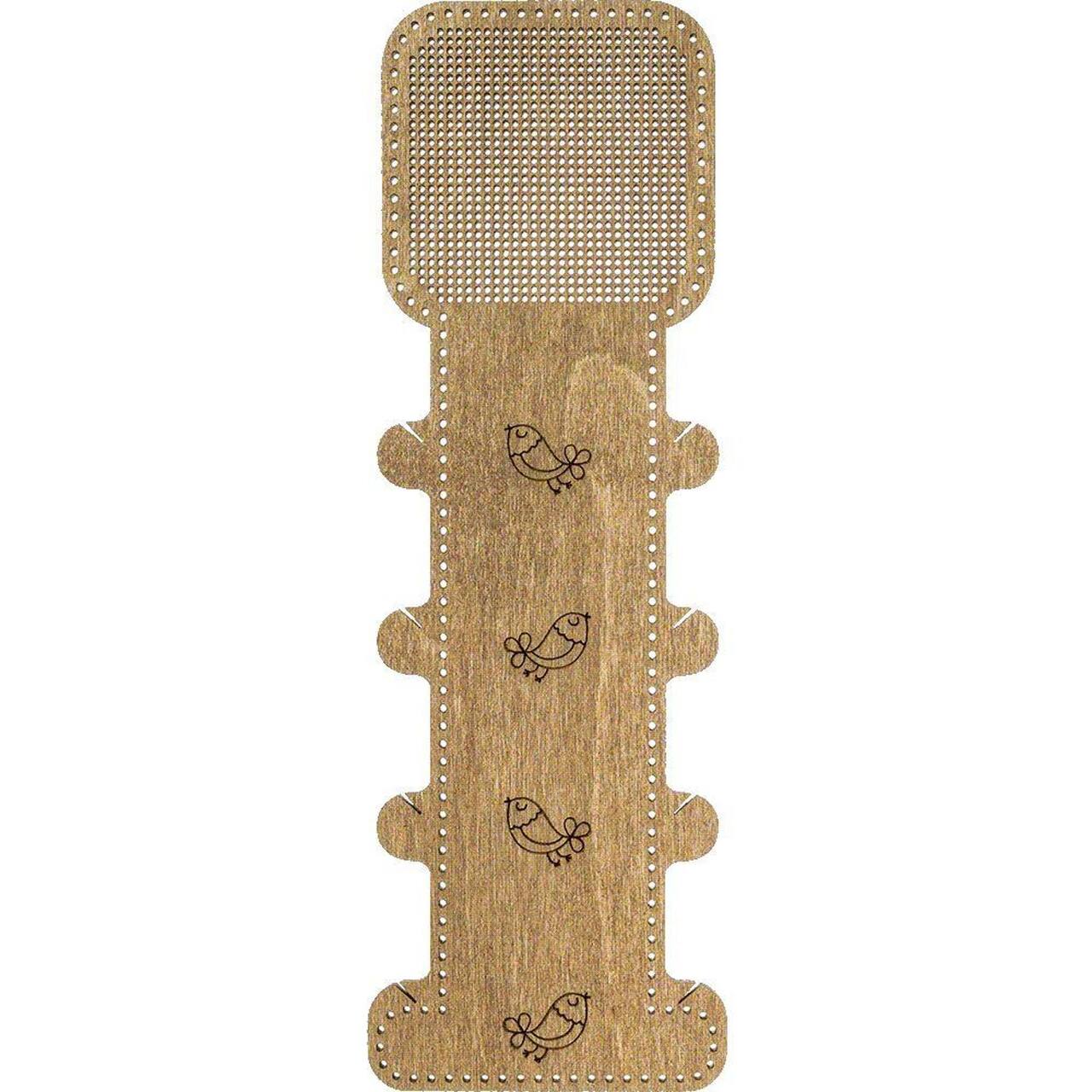 Wonderland Crafts Bird Embroidery Blank Wood Organizer